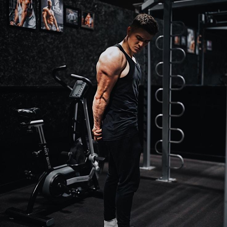 Professional gym with weight equipment